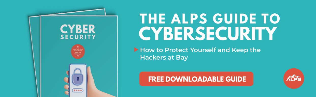 An ad for the ALPS guide to cybersecurity for law firms. Free downloadable resource. 